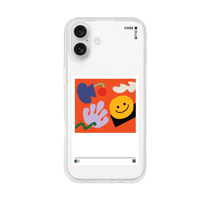 เคสใส iphone 16 plus โปสเตอร์รอยยิ้ม
